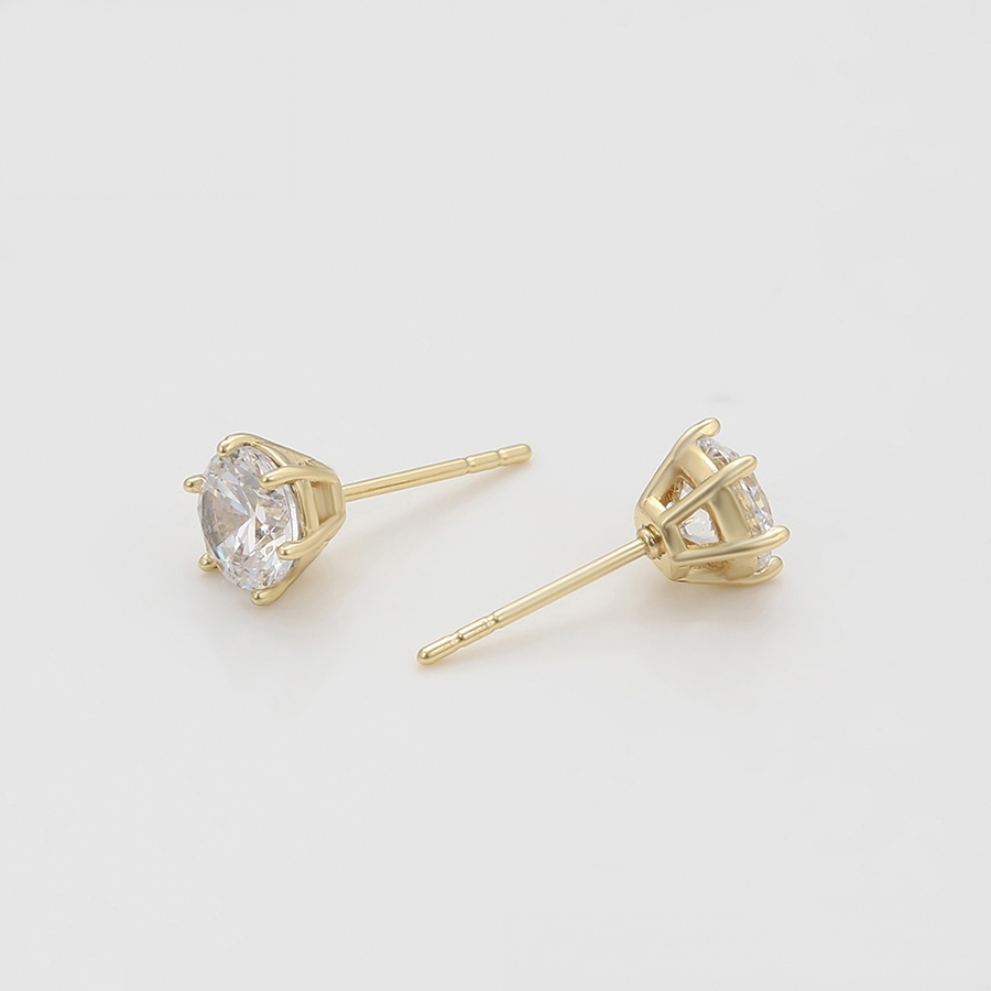 Simple 14K Gold Color Earring - Image 5