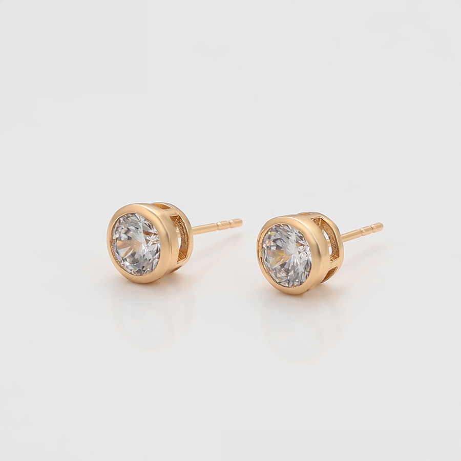Simple 18K Gold Color Earring - Image 2