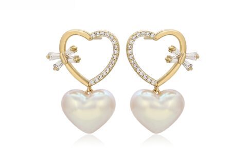 Simple 14K Gold Color Earring