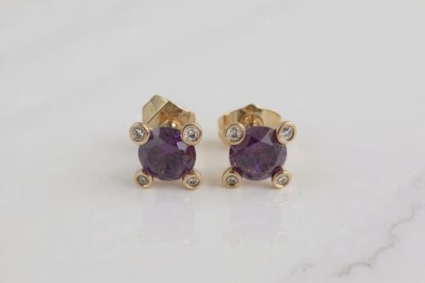 Minimal Spark Stud Earrings-ZE-ST-10