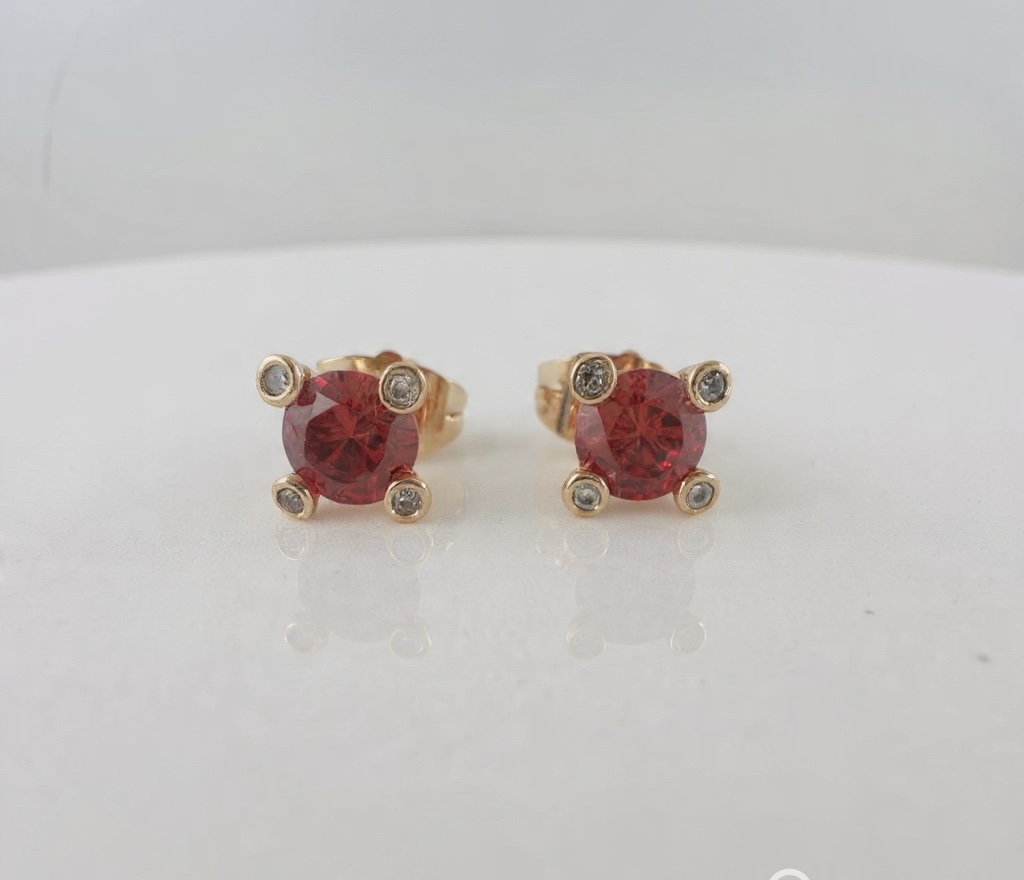 Classic Shine Stud Earrings-ZE-ST-11