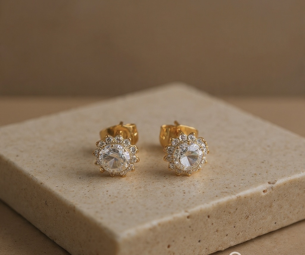 Everyday Crystal Stud Earrings-ZE-ST-17