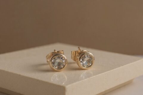 Heart Stud Earrings-ZE-ST-22
