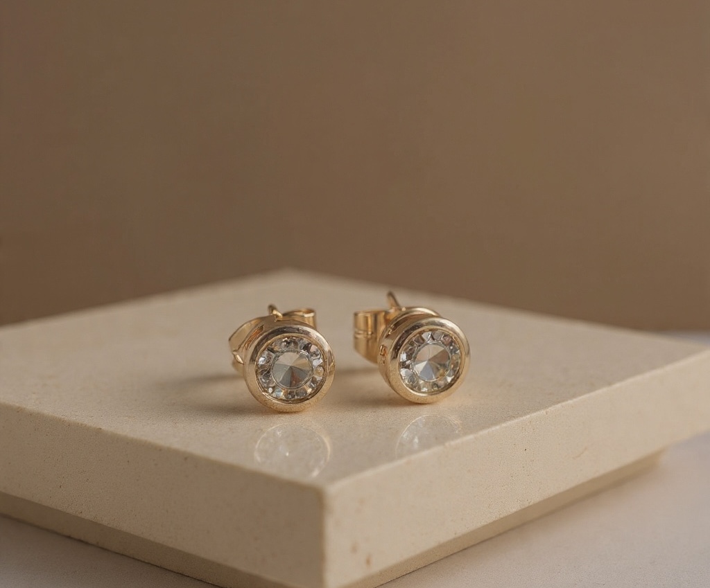 Heart Stud Earrings-ZE-ST-22