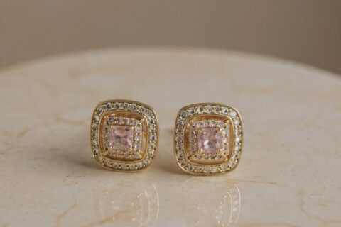 Tiny Shine Stud Earrings-ZE-ST-3