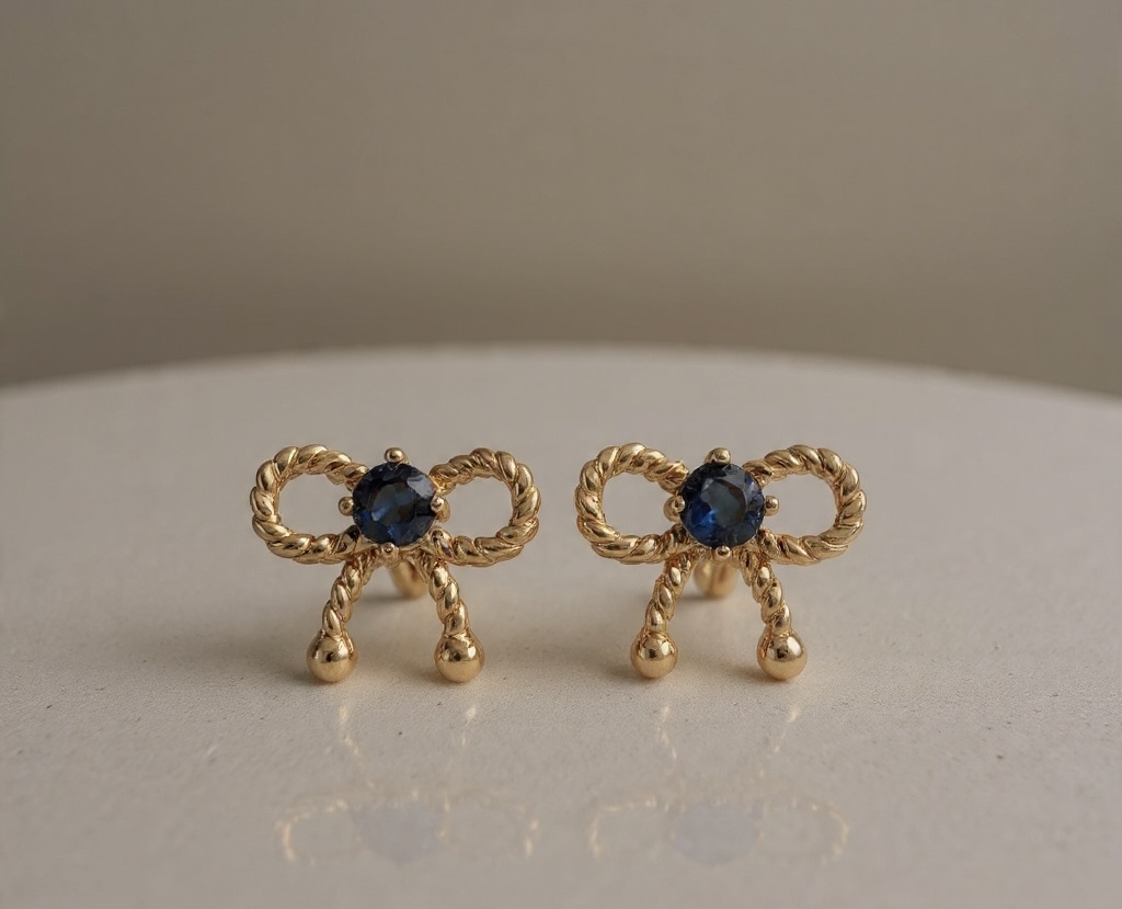 Anti Tarnish Stud Earrings-ZE-ST-31 - Image 2