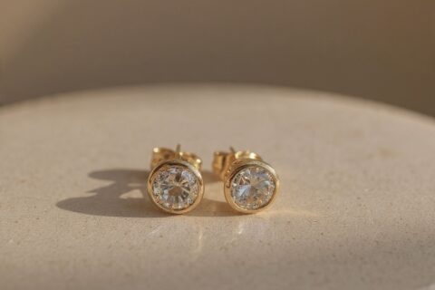 Classic Cute Stud Earrings-ZE-ST-35