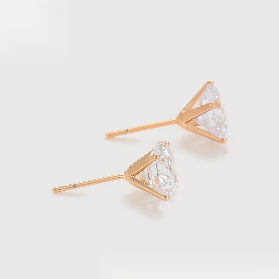 Daily wear fashion simple 18K gold color 9mm earring - Image 5