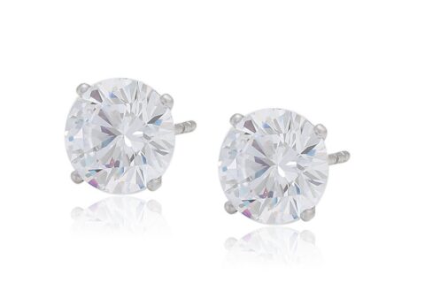 Daily wear fashion simple platinum plated 9mm earring