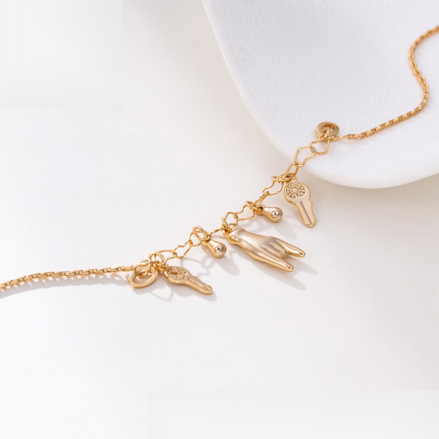 Daily wear fashion elegant 18K gold color anklet - Image 3