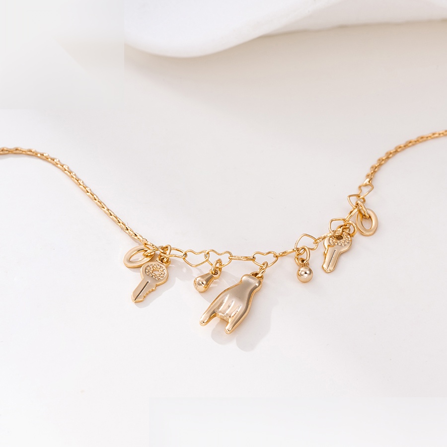 Daily wear fashion elegant 18K gold color anklet - Image 4