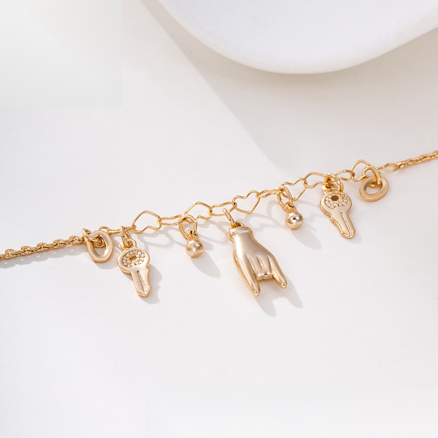 Daily wear fashion elegant 18K gold color anklet - Image 5