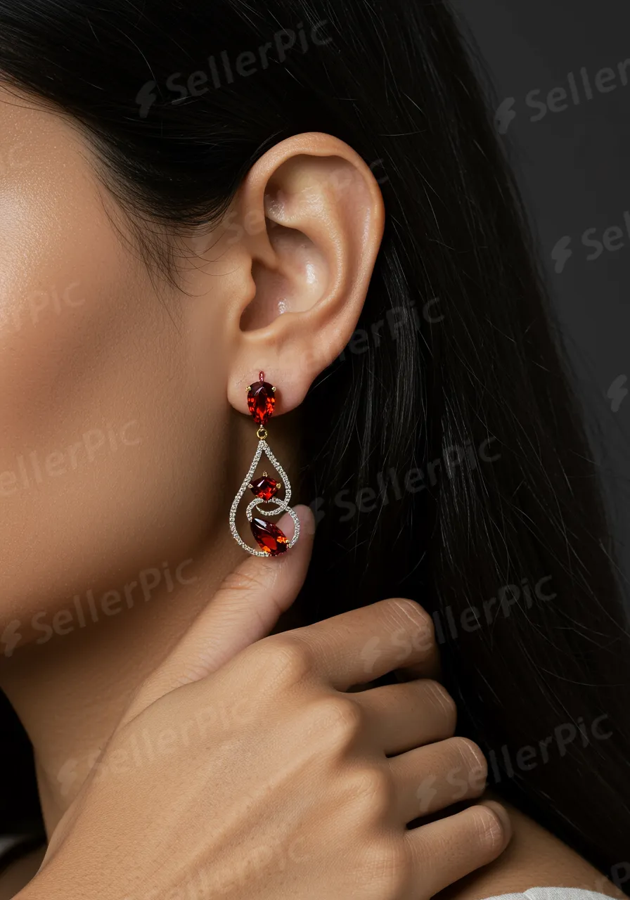 drop earrings model