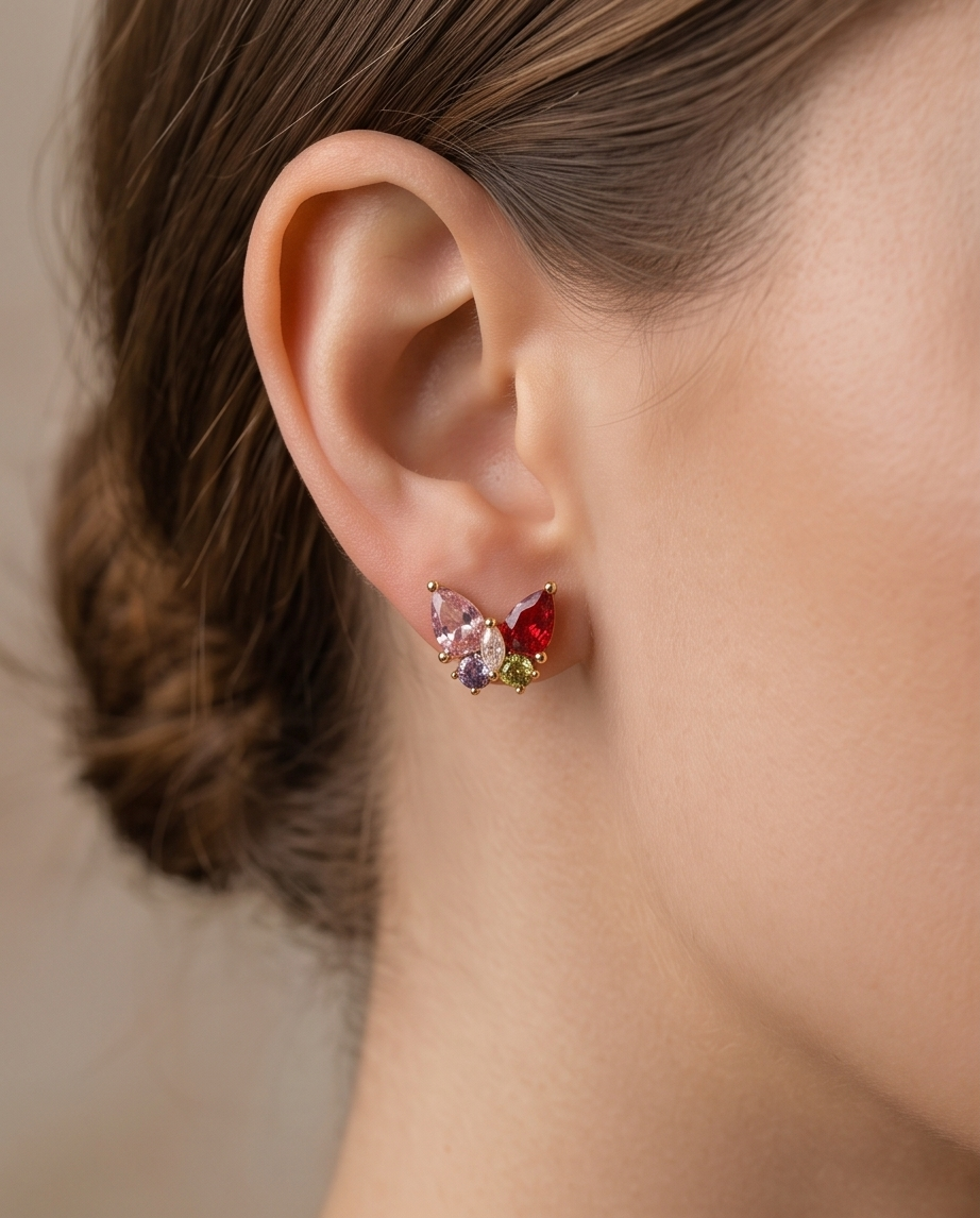 Timeless Multi Color Stud Earring