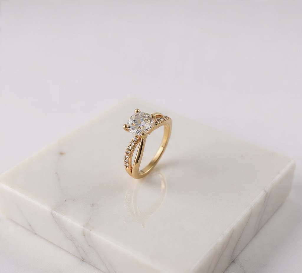 Luxury Daily Wear Gold Plated Ring - ZE-R-15