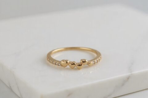 Elegant Daily Wear Ring – 18K Gold Plated - ZE-R-7