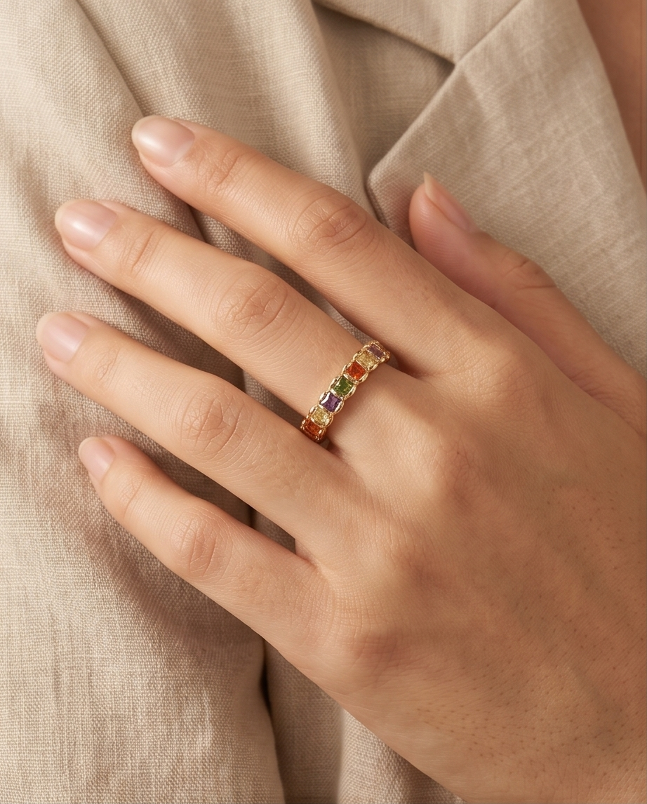 Premium Daily Wear Ring – Multi color - Image 2