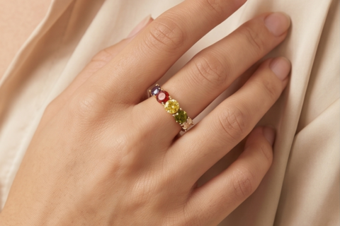 Premium Daily Wear Ring – Multi Stone