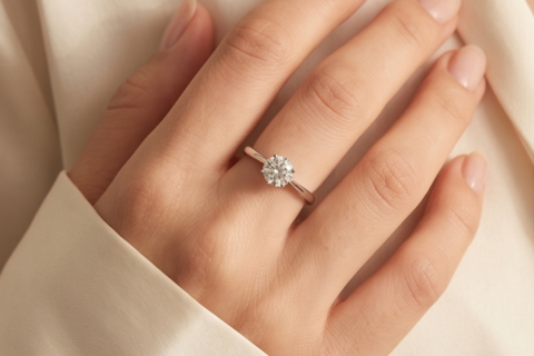 Elegant Daily wear minimal  silver color ring