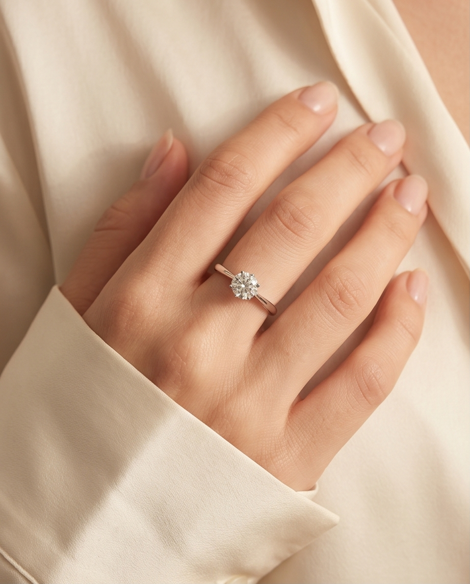 Elegant Daily wear minimal silver color ring