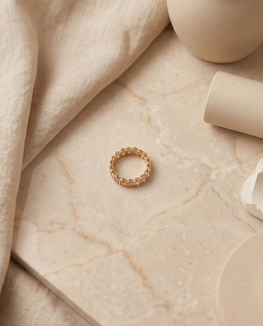Daily wear ring - multi stone - Image 3