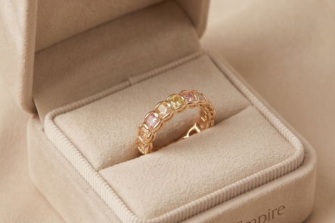 Daily wear ring - multi stone