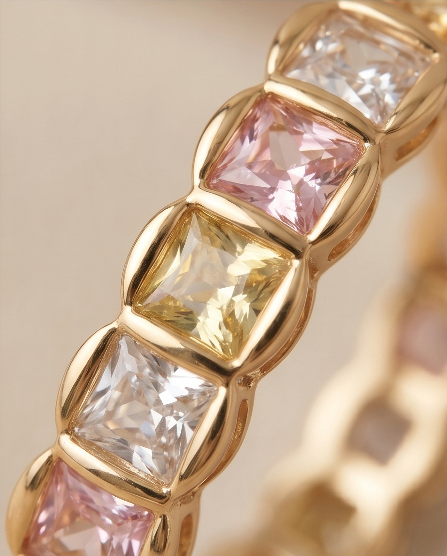 Daily wear ring - multi stone - Image 4