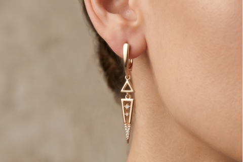 Geometric Drop Dangle Earrings