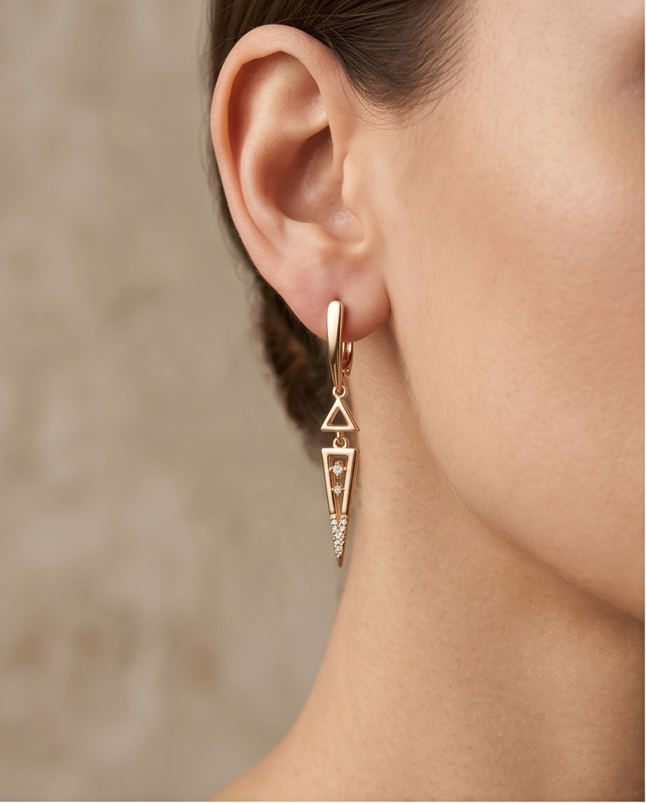 Geometric Drop Dangle Earrings